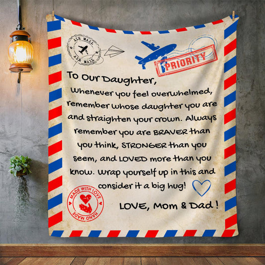 To Our Daughter | Sherpa Fleece Blanket | 50X60-Blankets-Shoppe Galore